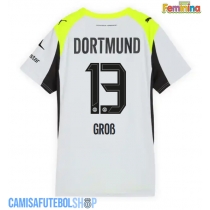 Camisa de time de futebol Borussia Dortmund Pascal Gross #13 Replicas 2º Equipamento Feminina 2025-26 Manga Curta